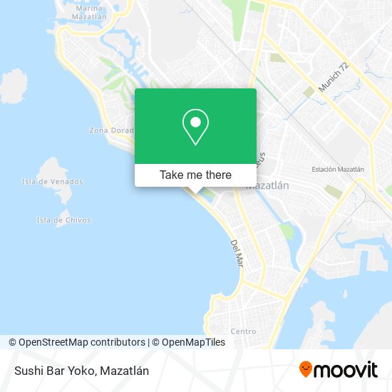 Mapa de Sushi Bar Yoko