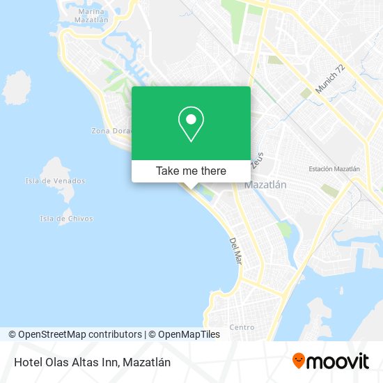 Hotel Olas Altas Inn map