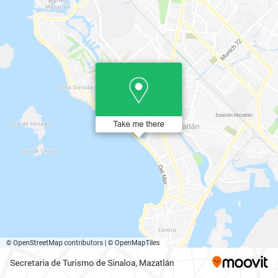 Secretaria de Turismo de Sinaloa map