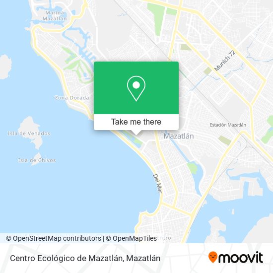 Mapa de Centro Ecológico de Mazatlán