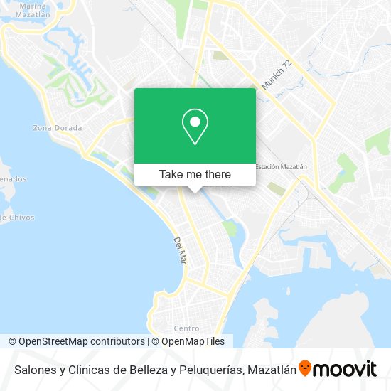 Salones y Clinicas de Belleza y Peluquerías map