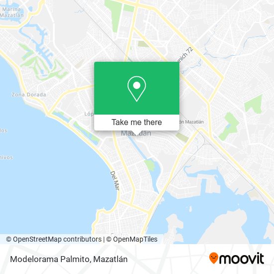 Mapa de Modelorama Palmito