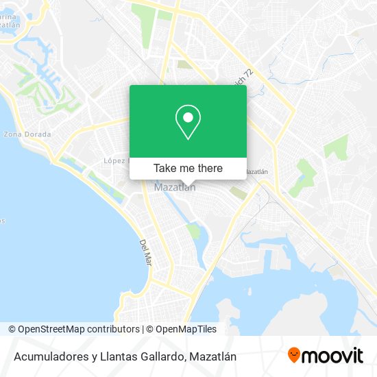 Acumuladores y Llantas Gallardo map