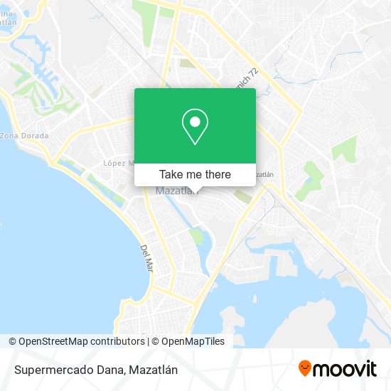 Supermercado Dana map