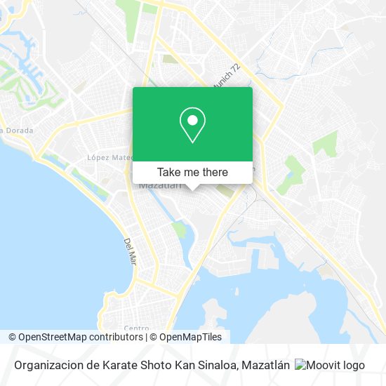 Organizacion de Karate Shoto Kan Sinaloa map