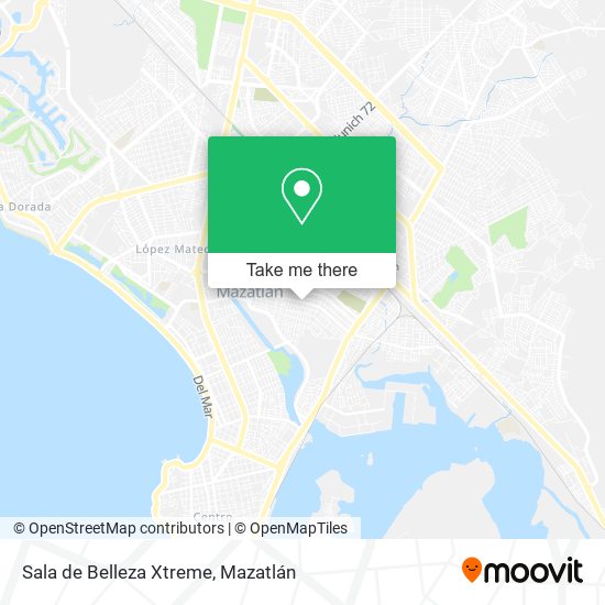 Sala de Belleza Xtreme map
