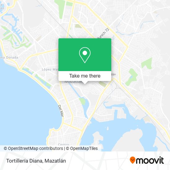 Mapa de Tortillería Diana