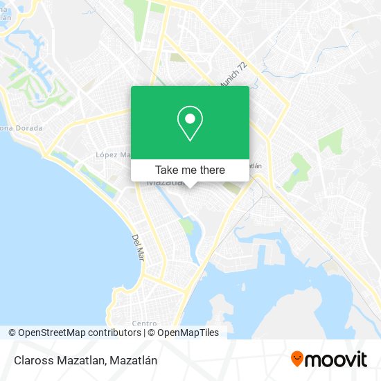 Claross Mazatlan map