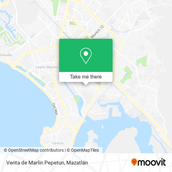 Mapa de Venta de Marlin Pepetun