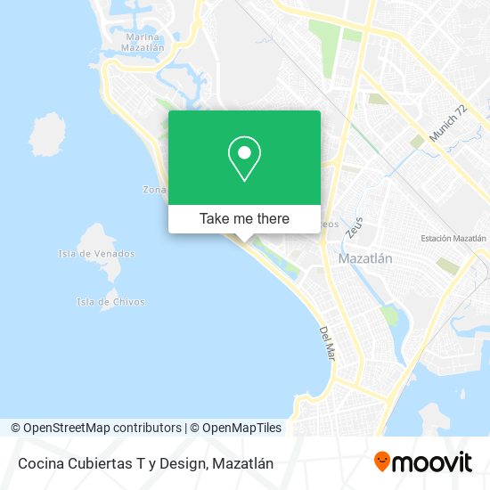 Cocina Cubiertas T y Design map