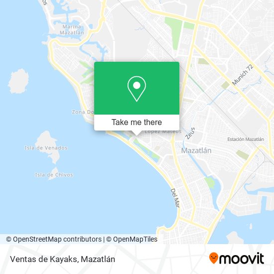 Ventas de Kayaks map