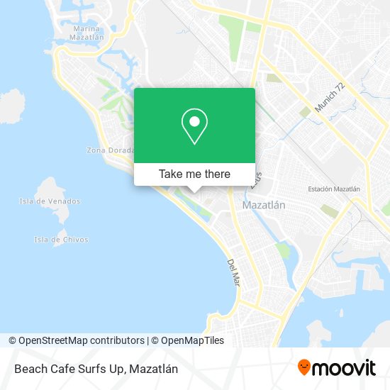 Beach Cafe Surfs Up map