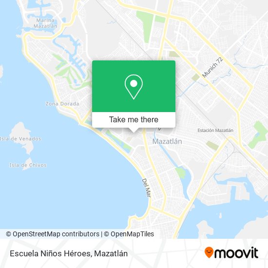 Mapa de Escuela Niños Héroes