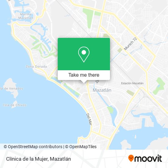 Mapa de Clínica de la Mujer