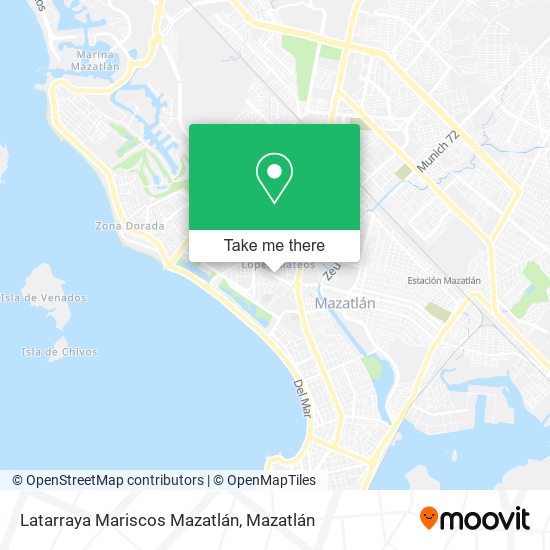 Latarraya Mariscos Mazatlán map