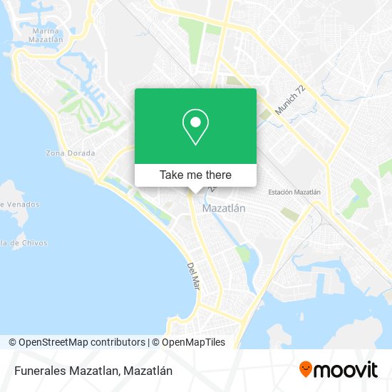Funerales Mazatlan map