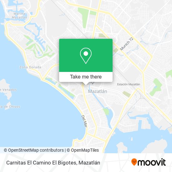 Carnitas El Camino El Bigotes map
