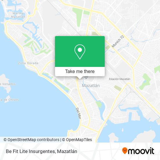 Be Fit Lite Insurgentes map