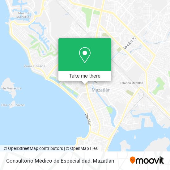 Mapa de Consultorio Médico de Especialidad