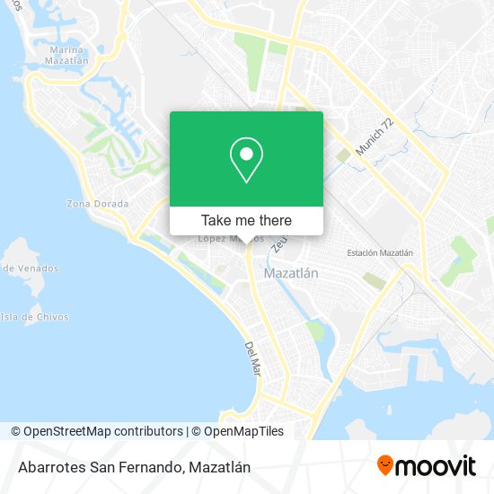 Mapa de Abarrotes San Fernando