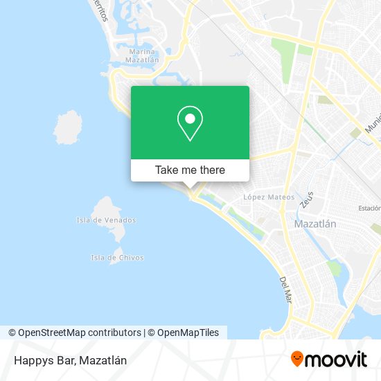Mapa de Happys Bar
