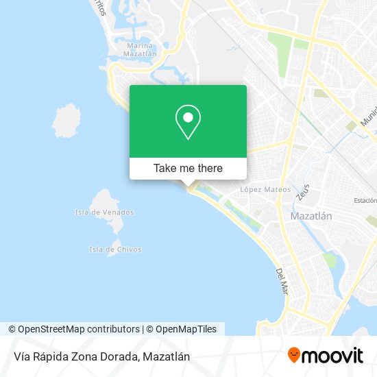 Vía Rápida Zona Dorada map