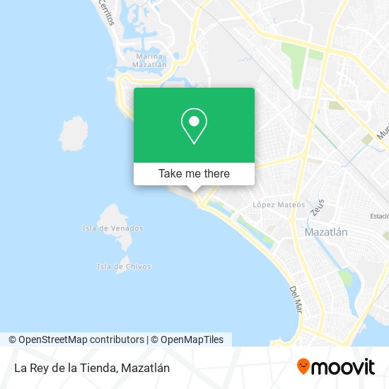 La Rey de la Tienda map