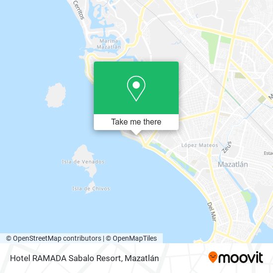 Mapa de Hotel RAMADA Sabalo Resort