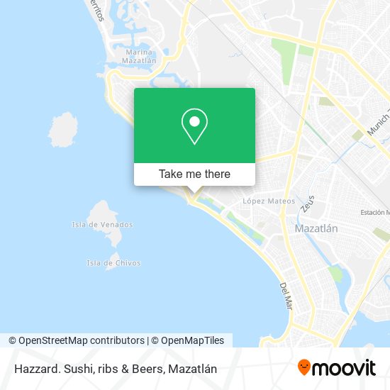 Mapa de Hazzard. Sushi, ribs & Beers
