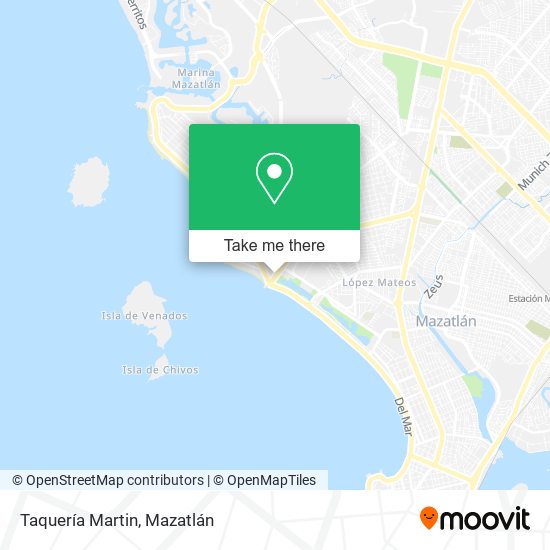 Mapa de Taquería Martin