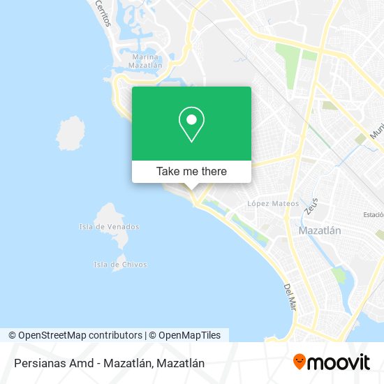 Persianas Amd - Mazatlán map