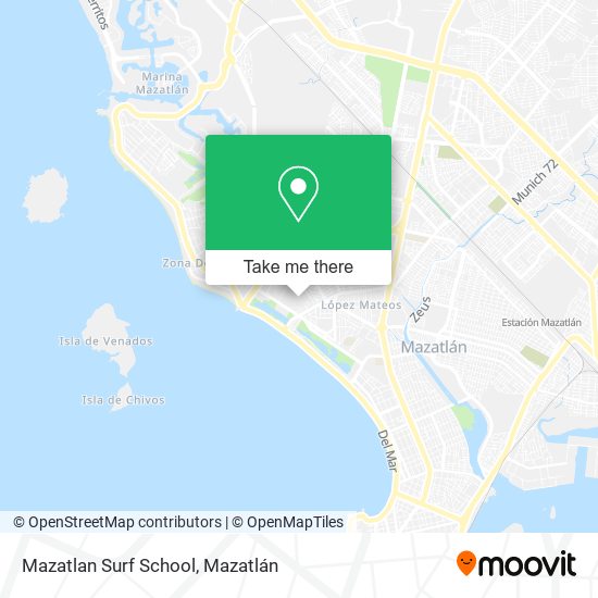 Mapa de Mazatlan Surf School