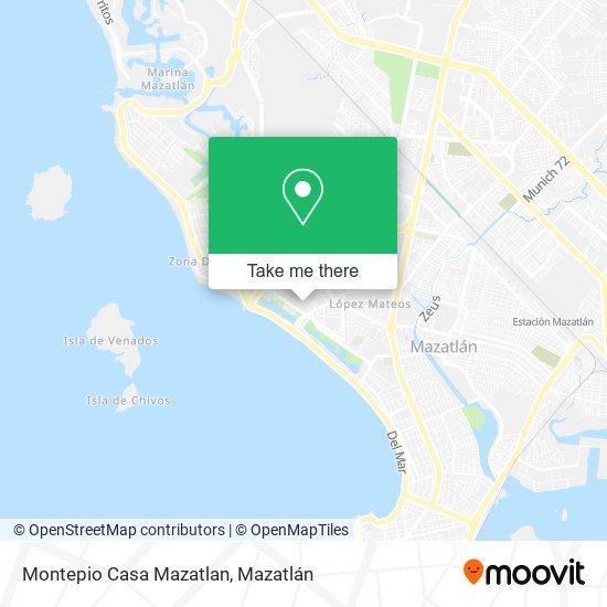 Montepio Casa Mazatlan map