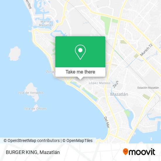 Mapa de BURGER KING