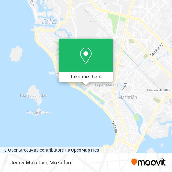 L Jeans Mazatlán map