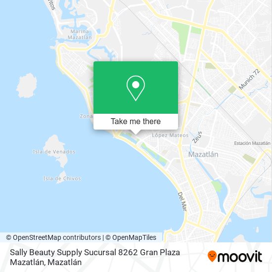 Sally Beauty Supply Sucursal 8262 Gran Plaza Mazatlán map