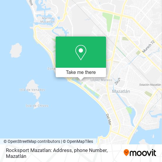 Mapa de Rocksport Mazatlan: Address, phone Number