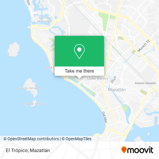 El Trópico map