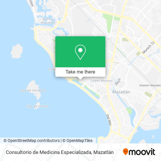 Consultorio de Medicina Especializada map