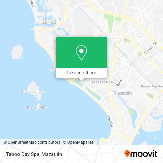 Mapa de Taboo Day Spa