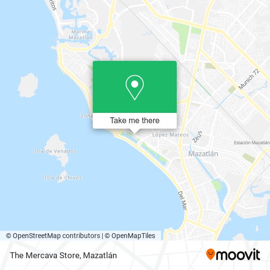 The Mercava Store map