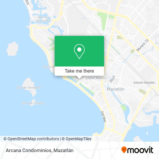 Arcana Condominios map