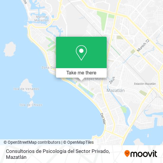 Consultorios de Psicología del Sector Privado map