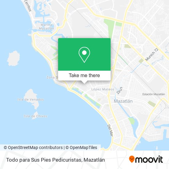 Todo para Sus Pies Pedicuristas map