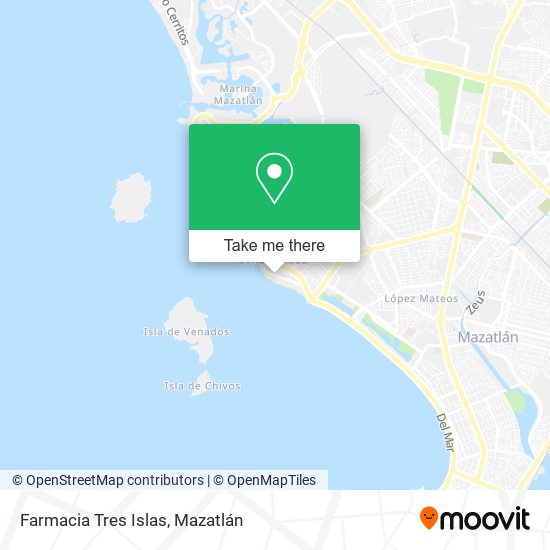 Farmacia Tres Islas map