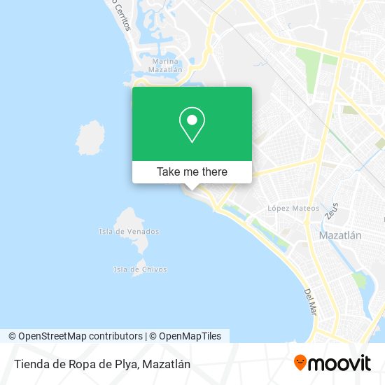 Mapa de Tienda de Ropa de Plya