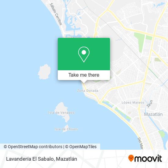 Lavandería El Sabalo map