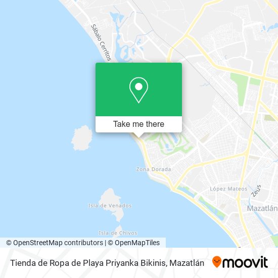Tienda de Ropa de Playa Priyanka Bikinis map