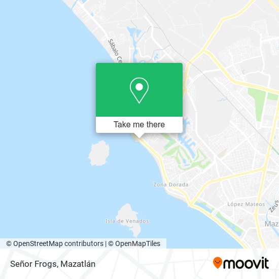 Señor Frogs map