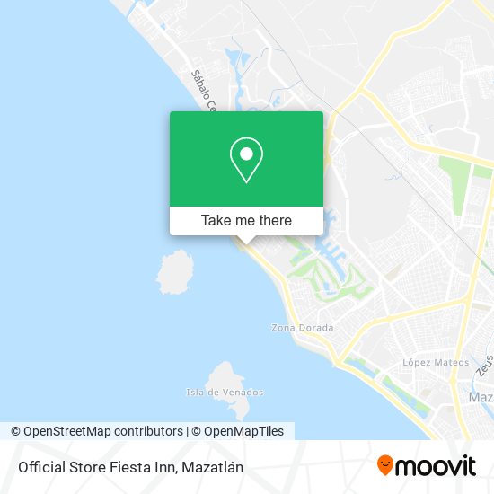 Official Store Fiesta Inn map